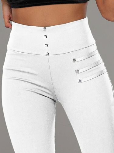 Regular Fit Plain Casual Pants - Just Fashion Now - Modalova