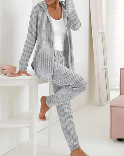 Casual Knitted Two-Piece Set - Just Fashion Now - Modalova