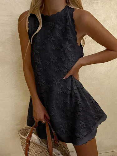 Women's Lace Casual Sleeveless Dress - Just Fashion Now - Modalova