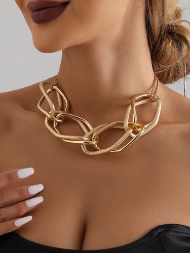Personalized Geometric Winding Chain Necklaces - Just Fashion Now - Modalova