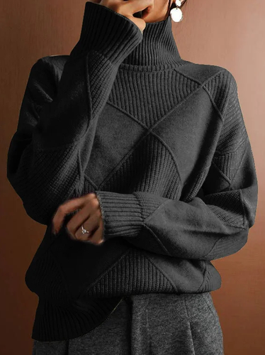 Yarn/Wool Yarn Casual Sweater - Just Fashion Now - Modalova