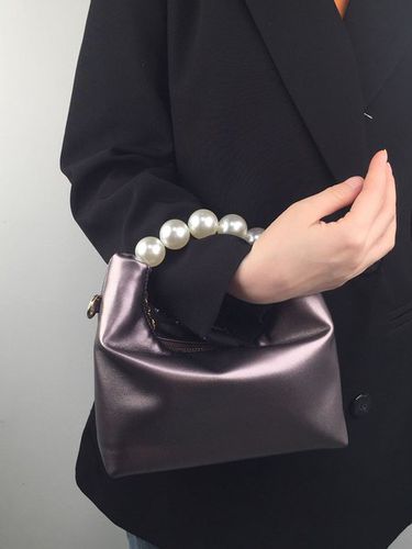 Elegant Imitation Pearl Handbag Thin Chain Strap Crossbody Bag - Just Fashion Now - Modalova