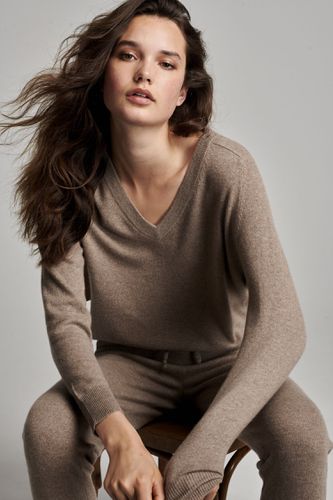 V-neck cashmere sweater - REPEAT cashmere - Modalova