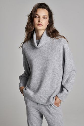 Oversized cashmere sweater with high collar - REPEAT cashmere - Modalova