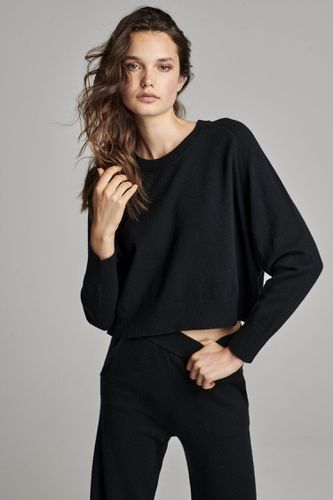 Oversized round neck cashmere sweater - REPEAT cashmere - Modalova