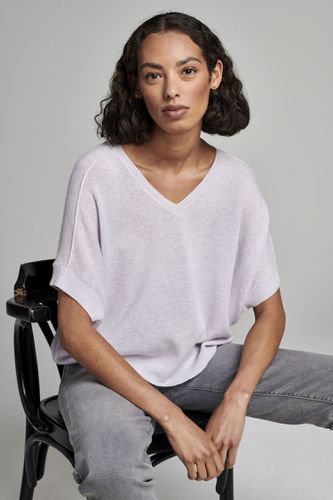 Oversized lightweight cashmere knit T-shirt - REPEAT cashmere - Modalova