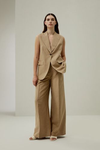 LILYSILK Blazer En Len Mélange Soie-Lin Coupe Classique Mélange Soie-Lin Simple Et Classique Anti-Allergies M - LILYSILK - Modalova