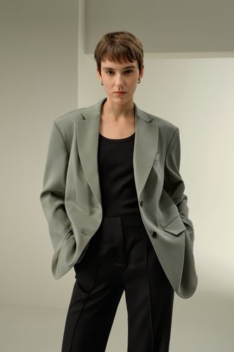 LILYSILK Blazer Oversize Épaules Rembourrées Crêpe Soie Extensible Élégant Décontracté XL - LILYSILK - Modalova