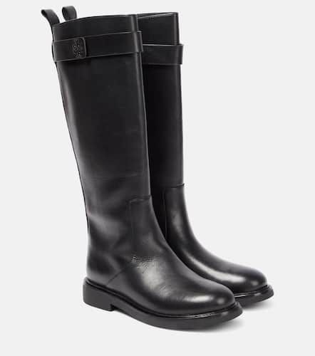 Double T leather knee-high boots - Tory Burch - Modalova