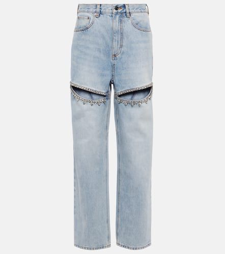 Crystal-embellished straight jeans - Area - Modalova