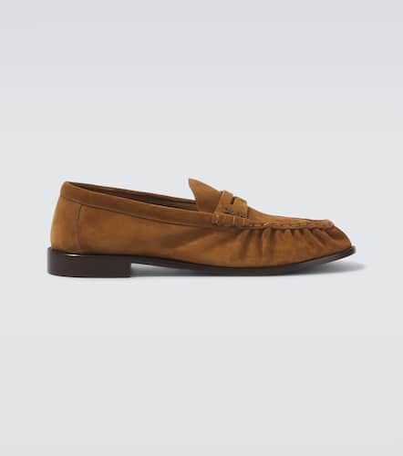 Le Loafer suede penny loafers - Saint Laurent - Modalova