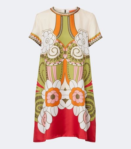 Mini Swing printed silk minidress - La DoubleJ - Modalova