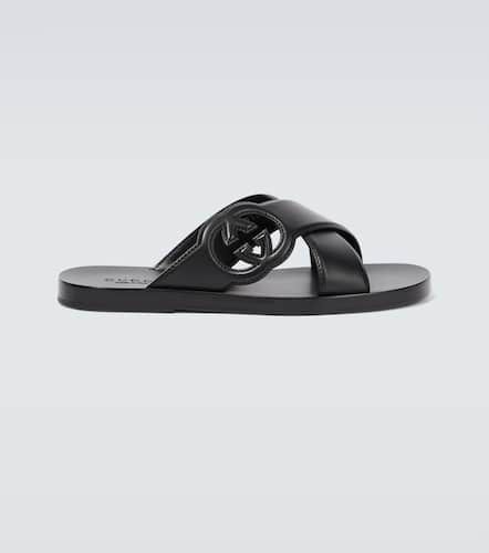 Gucci GG leather sandals - Gucci - Modalova