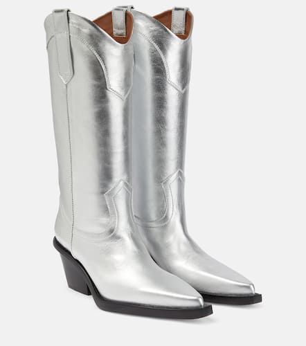 Botas cowboy Dakota de piel metalizada - Paris Texas - Modalova