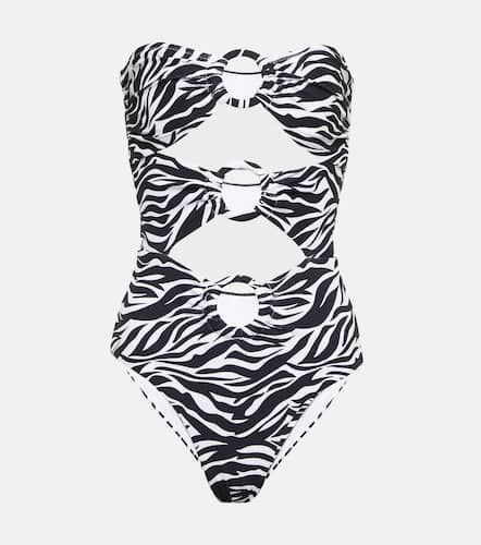 Anya zebra-print cutout swimsuit - Alexandra Miro - Modalova