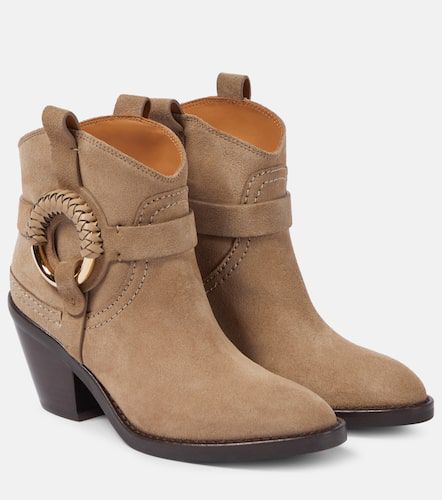 See By Chloé Ankle Boots Hana aus Veloursleder - See By Chloe - Modalova