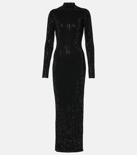 Embellished knitted cotton midi dress - David Koma - Modalova