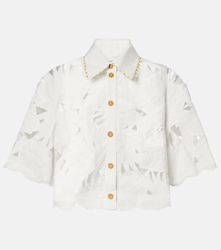 Camisa Mahon de popelín de algodón bordada - Zimmermann - Modalova
