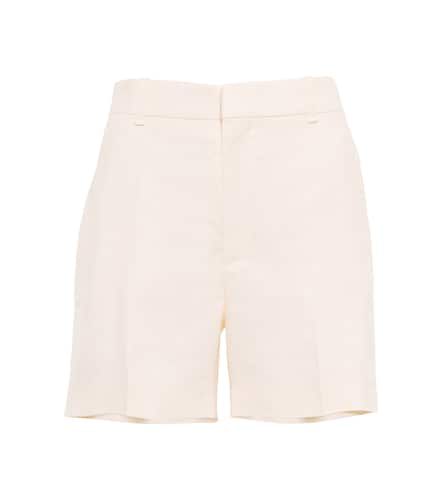 Chloé Shorts de lino y seda de tiro alto - Chloe - Modalova