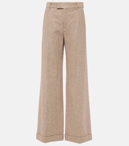 Pantalones flared de mezcla de lana - Brunello Cucinelli - Modalova