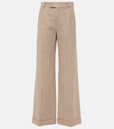 Pantaloni flared Chevron in misto lana - Brunello Cucinelli - Modalova