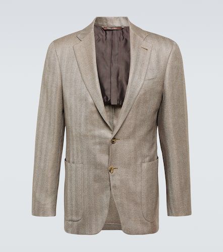 Canali Blazer de seda y cachemir - Canali - Modalova