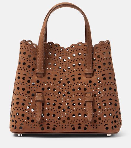 Alaïa Tote Mina 20 Vienne Wave aus Leder - Alaia - Modalova