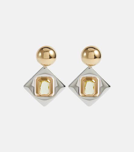 Geometric clip-on earrings - Saint Laurent - Modalova