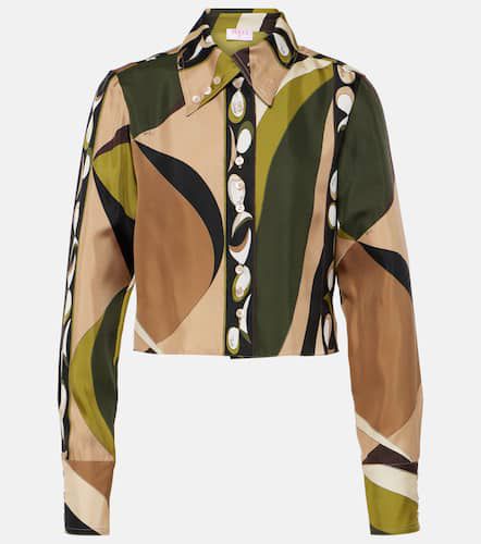Pucci Pesci cropped silk shirt - Pucci - Modalova