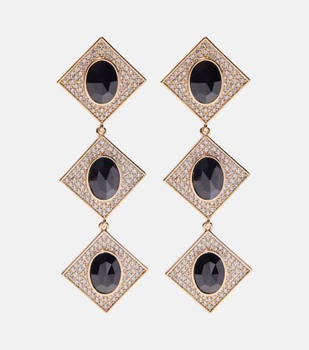 Orecchini pendenti con cristalli - Self-Portrait - Modalova