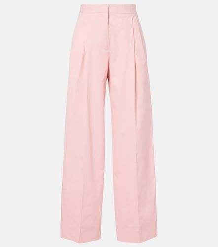 Pantalones anchos de algodón plisados - Jil Sander - Modalova
