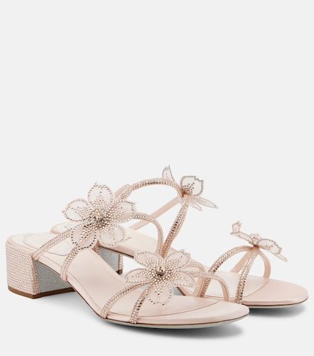 Floriane embellished satin sandals - Rene Caovilla - Modalova