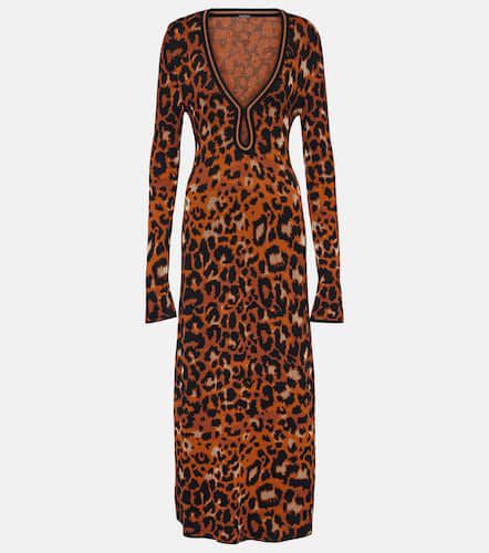 Amur knitted leopard-print midi dress - Johanna Ortiz - Modalova
