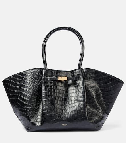 Croc-effect leather tote bag - DeMellier - Modalova