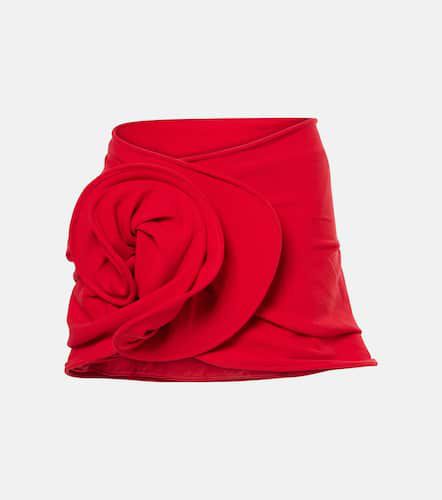 Floral-appliquÃ© wool-blend miniskirt - Magda Butrym - Modalova