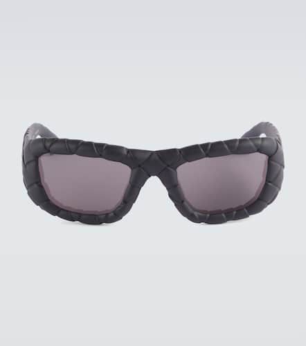 Gafas de sol rectangulares Intrecciato - Bottega Veneta - Modalova