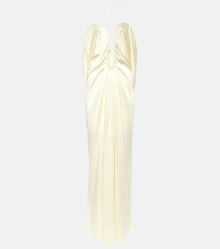 Cutout crêpe satin gown - Victoria Beckham - Modalova