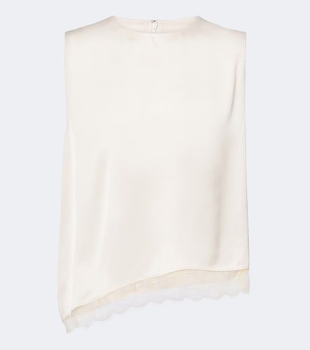 Vince Lace-trimmed satin top - Vince - Modalova