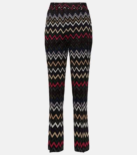 Zig-zag high-rise cropped pants - Missoni - Modalova