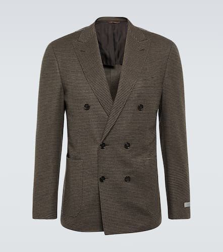 Houndstooth wool and cashmere blazer - Canali - Modalova