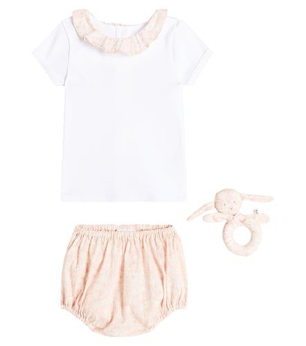 Baby - Top, culottes e sonaglio in cotone - Bonpoint - Modalova