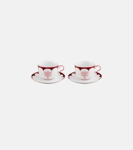 Set Jaipur aus zwei Teetassen und Untertassen - Aquazzura Casa - Modalova