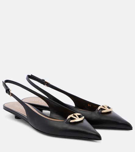 Slingback-Ballerinas VLogo The Bold Edition aus Leder - Valentino Garavani - Modalova