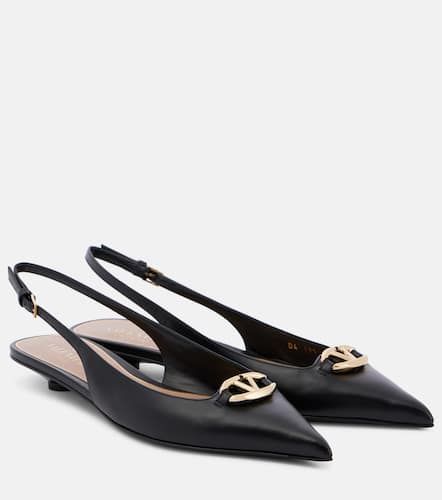 VLogo Signature leather slingback pumps - Valentino Garavani - Modalova