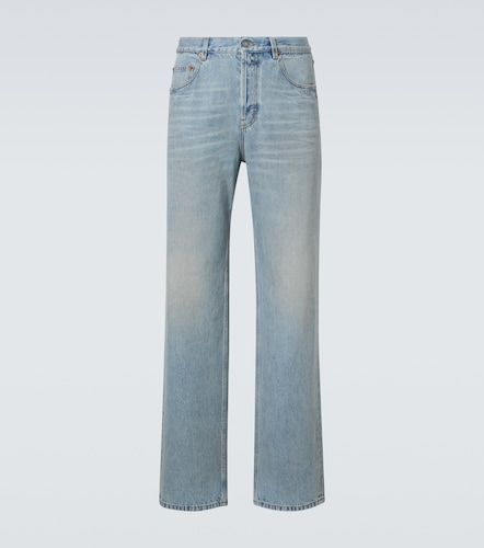 Jeans rectos de tiro medio - Saint Laurent - Modalova