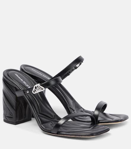 Embossed leather sandals - Alexander McQueen - Modalova
