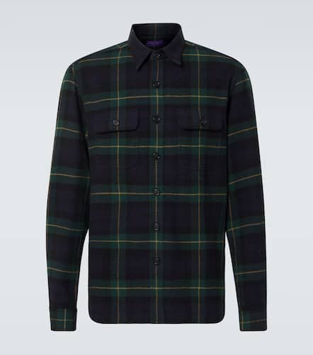 Plaid wool and cashmere shirt - Ralph Lauren Purple Label - Modalova