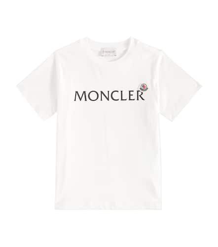 T-Shirt aus Baumwoll-Jersey - Moncler Enfant - Modalova