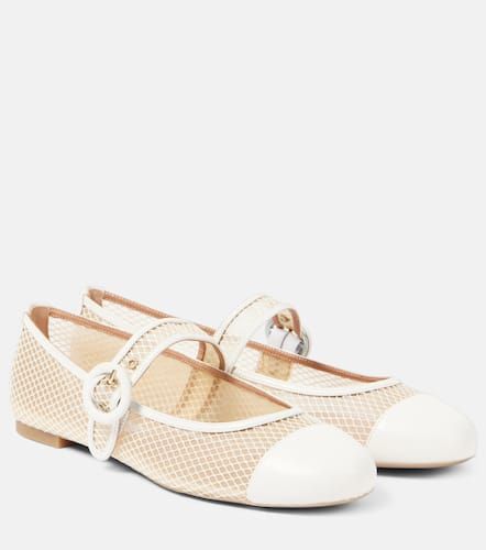 Mary-Jane-Ballerinas Solstice aus Mesh und Leder - Aquazzura - Modalova