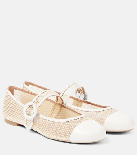 Solstice mesh and leather Mary Jane flats - Aquazzura - Modalova